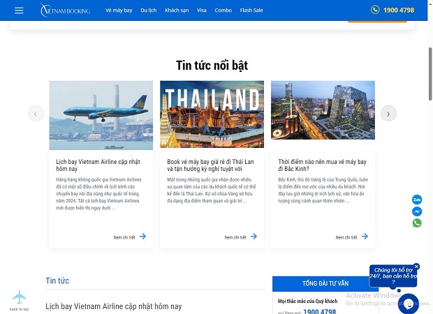 Lịch bay sân bay Tân Sơn Nhất hôm nay