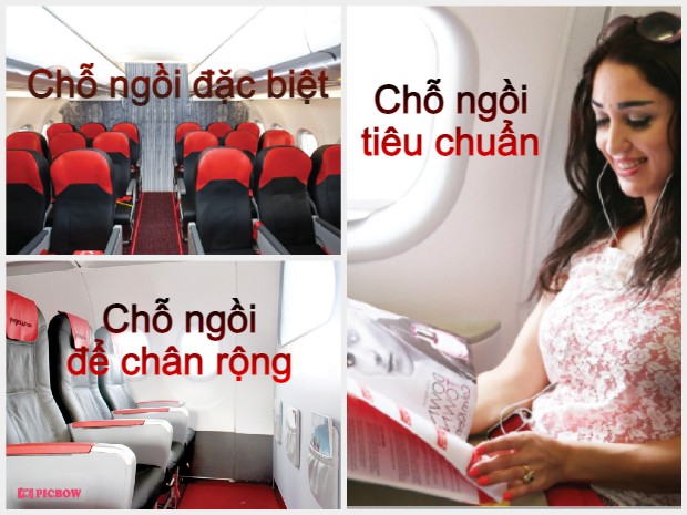 sơ đồ chỗ ngồi m&aacute;y bayVietjet Air