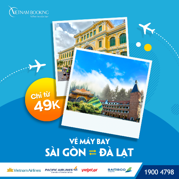 Thời gian bay từ Tp Hồ Chí Minh đến Đà Lạt 