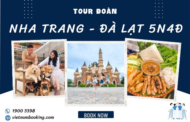 Tour Nha Trang Đà Lạt 5 ngày 4 đêm mới Vienam Booking