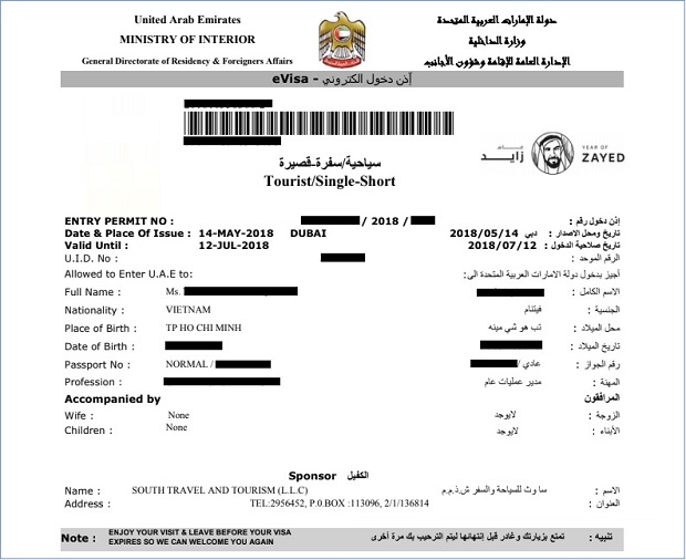 l&agrave;m visa đi dubai mất bao l&acirc;u