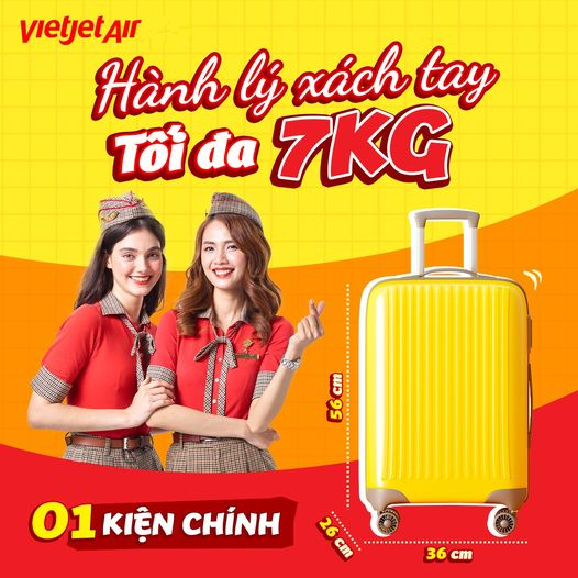hành lý xách tay Vietjet Air