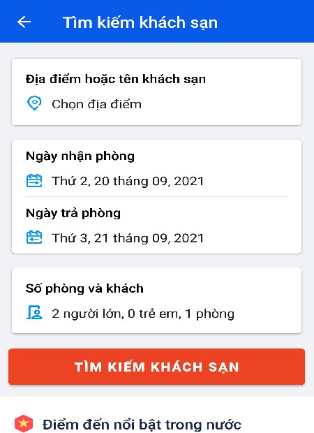 app đặt phòng khách sạn app đặt phòng khách sạn Vietnam Booking