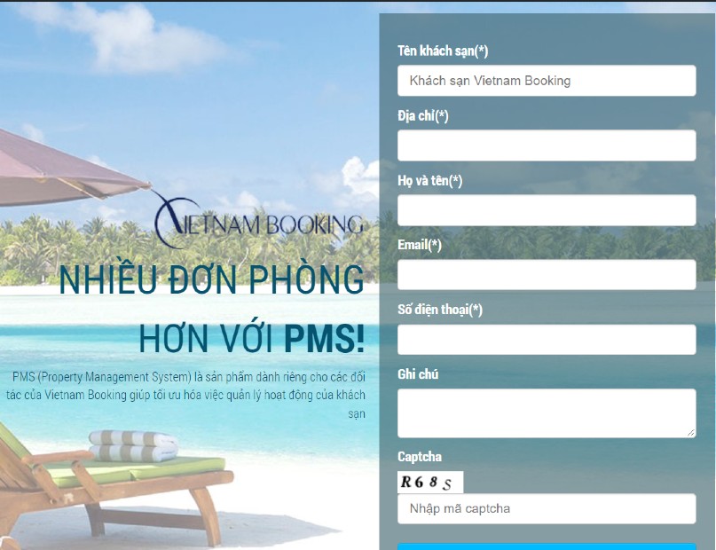 đăng ký bán phòng khách sạn thuận tiện