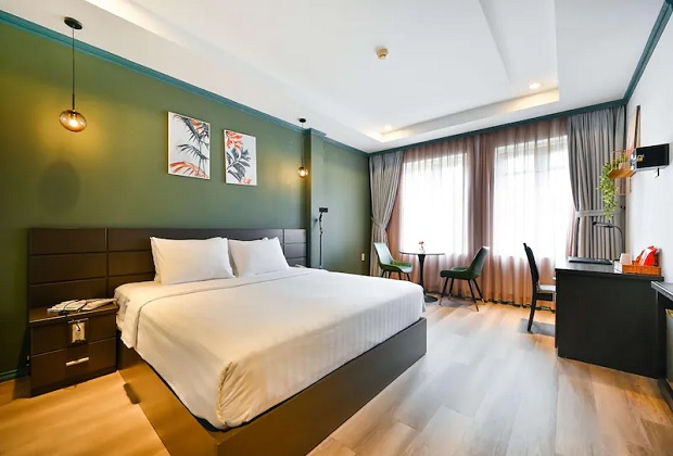 The Star Hotel cung cấp phòng nghỉ có diện tích rộng rãi