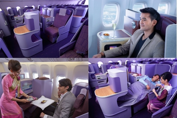Hạng ghế Thương gia Thai Airway, hành khách được phục vụ chu đáo và tận tình từ đội ngũ tiếp viên hàng không Hạng ghế Thương gia Thai Airways