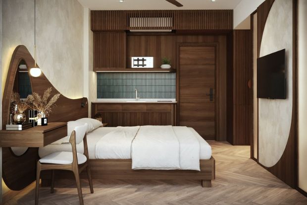 Phòng nghỉ sang trọng tại HANS Hotel với tầm nhìn hướng cầu Rồng lộng lẫy