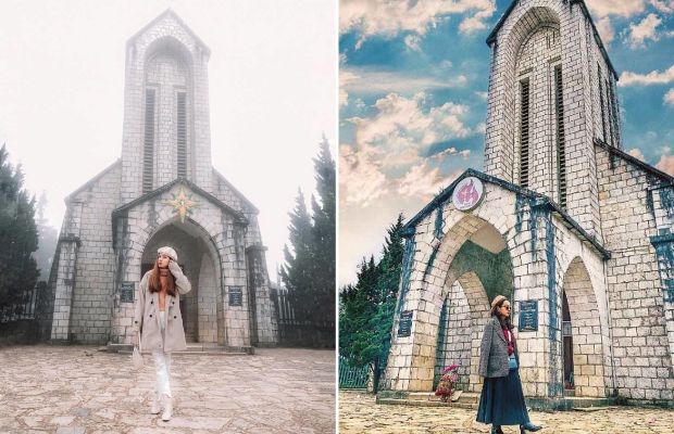 Kinh nghiệm du lịch Sapa tháng 2 - nhà thờ đá