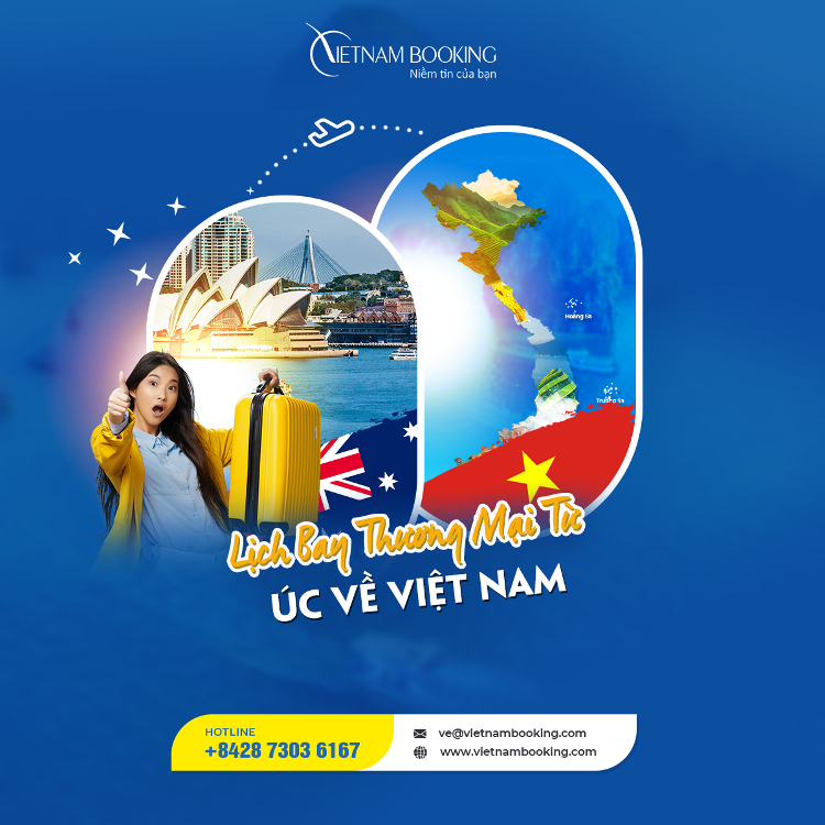 v&eacute; m&aacute;y bay từ Melbourne về Việt Nam