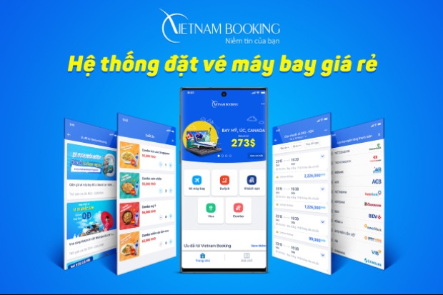 Giao diện ứng dụng đặt v&eacute; m&aacute;y bay m&ugrave;ng 6 Tết tiện lợi v&agrave; nhanh ch&oacute;ng