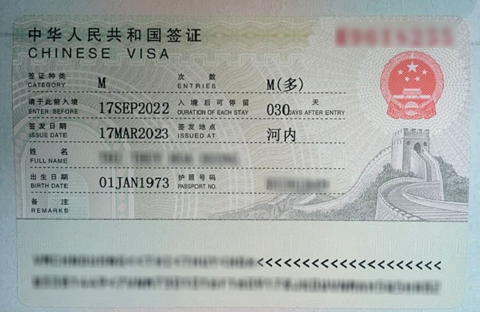 làm visa trung quốc