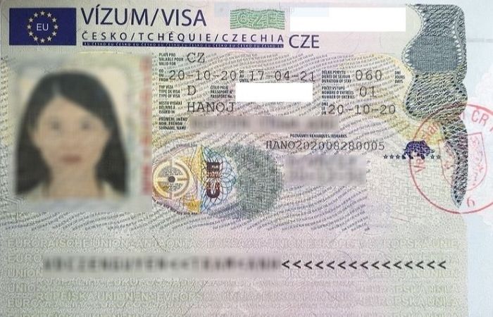 Các loại visa Cộng hòa Séc