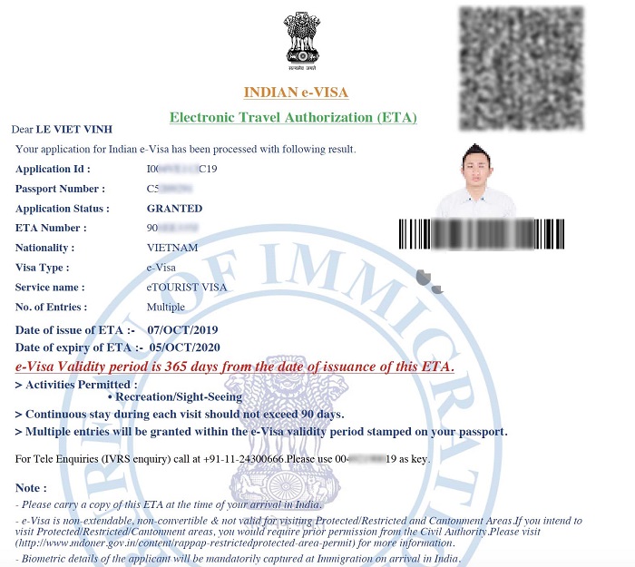 visa đi ấn độ