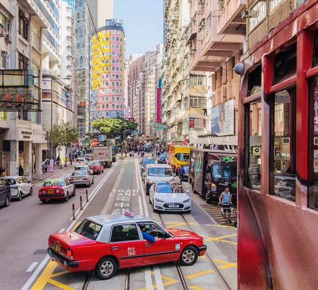 đi taxi ở Hong Kong
