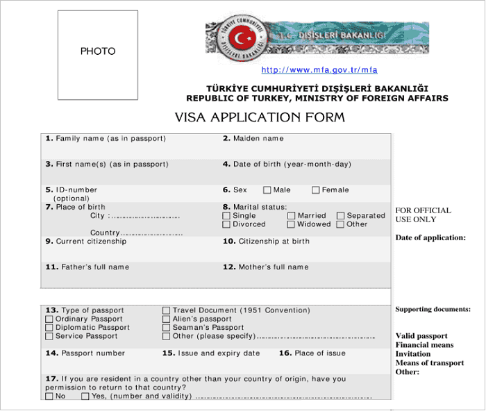 visa du lịch thổ nhĩ kỳ