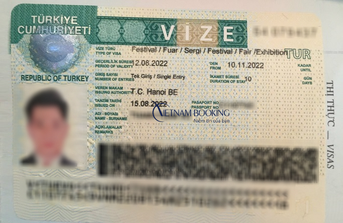 xin visa Thổ Nhĩ Kỳ