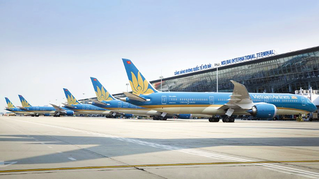 Vietnam Airlines - Hãng hàng không phổ biến khai thác chuyến bay đến Hà Nội vé máy bay Vietnam Airlines