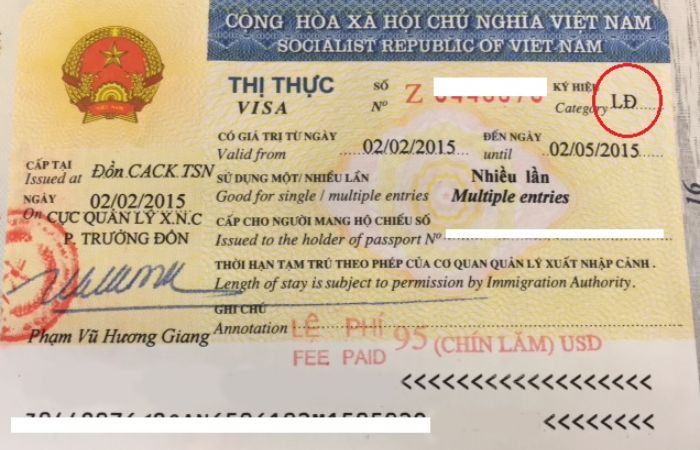 Visa công tác Việt Nam
