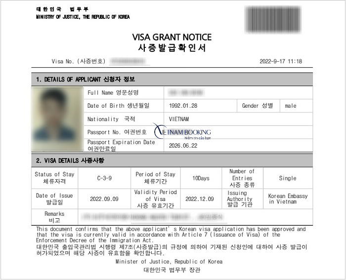 visa hàn quốc