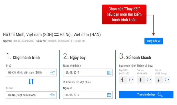 Hệ thống đặt vé trực tuyến có nhiều chức năng so sánh và tìm kiếm giúp bạn đặt vé nhanh chóng. Đại lý bán vé máy bay tại Hà Nội