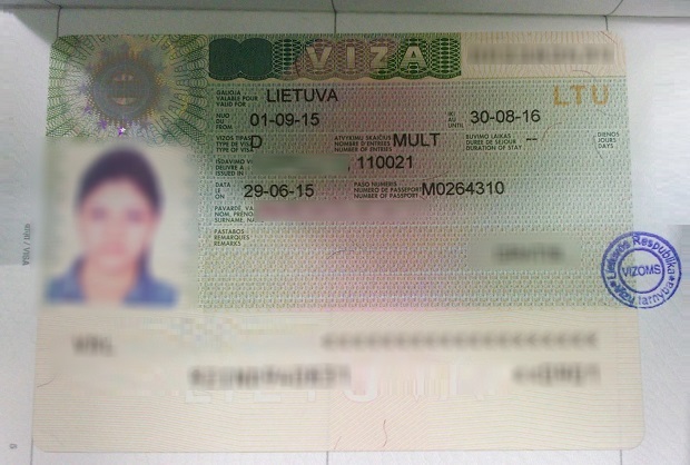 visa đi lithuania