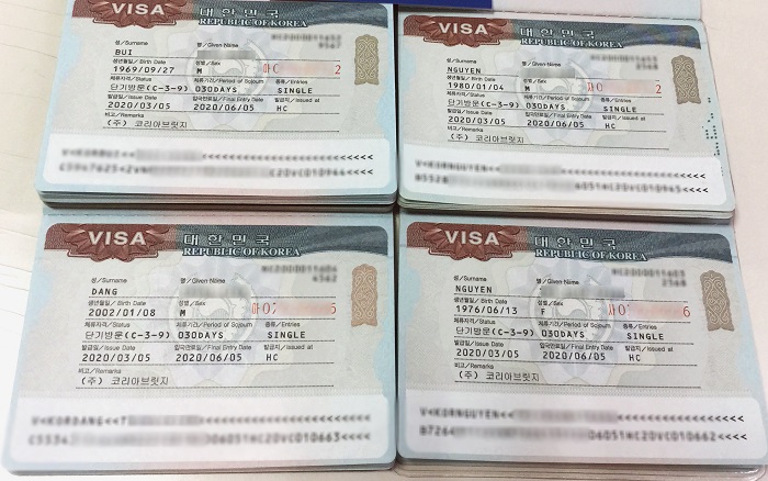 xin visa đi hàn quốc