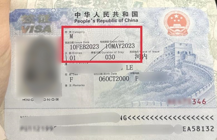 Thủ tục xin visa Trung Quốc tại TPHCM
