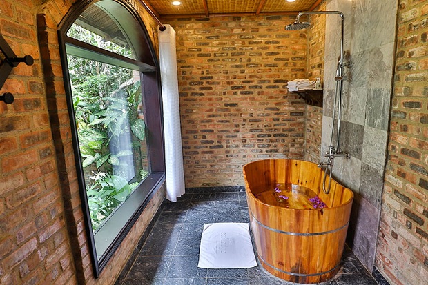 Bồn tắm tại Hue Ecolodge