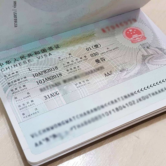 visa du lịch Trung Quốc ngắn hạn