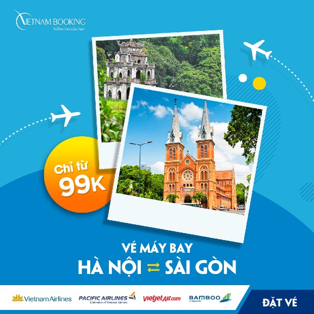 V&eacute; m&aacute;y bay từ Nội B&agrave;i v&agrave;o T&acirc;n Sơn Nhất 