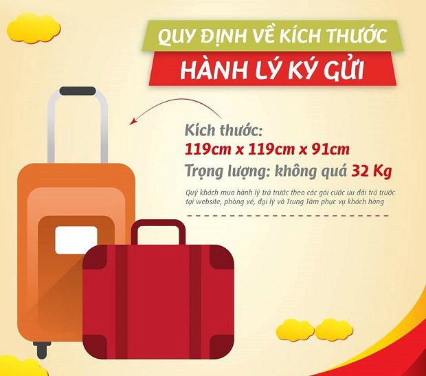 quy định hành lý Vietjet Air