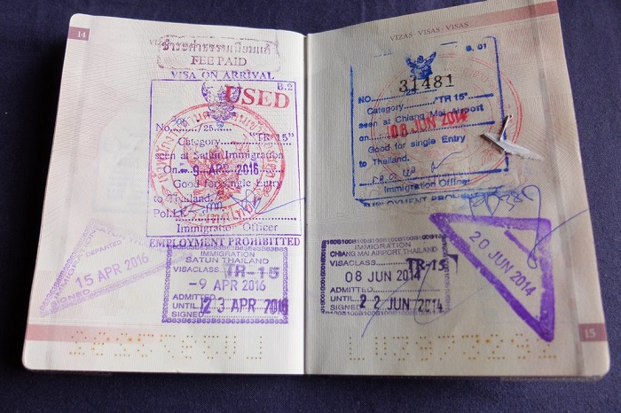visa th&aacute;i lan