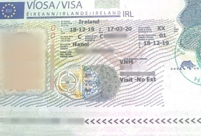 xin visa đi ireland