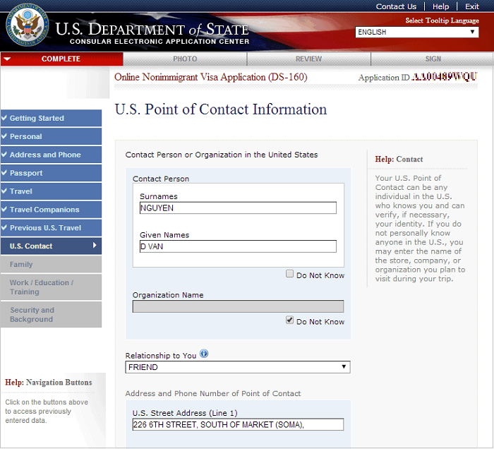 phỏng vấn visa mỹ