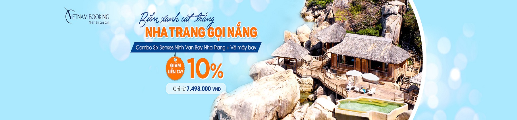 Combo khách sạn Nha Trang + vé máy bay giá rẻ