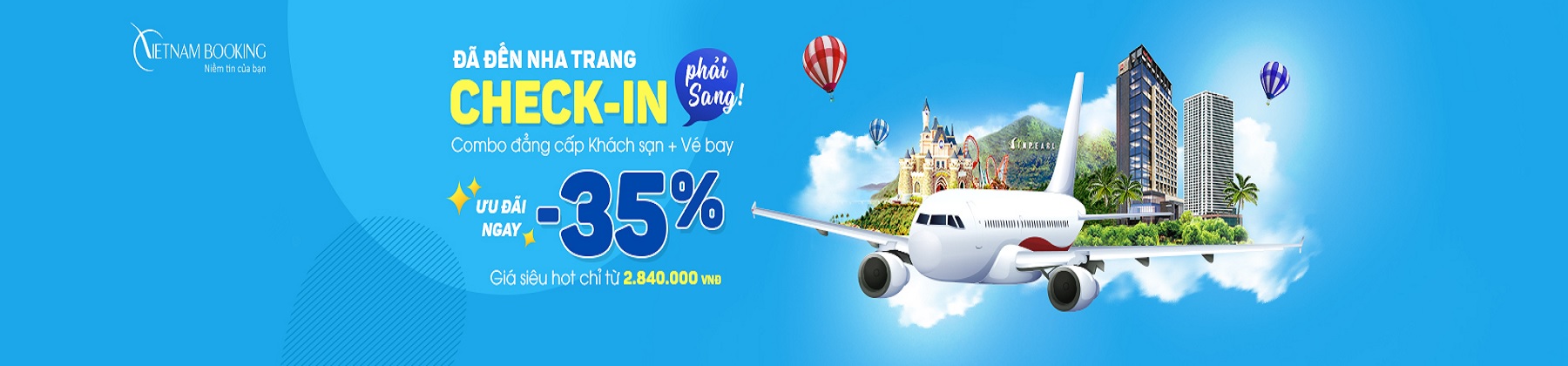 Combo khách sạn Vinpearl Nha Trang + vé máy bay giá tốt nhất