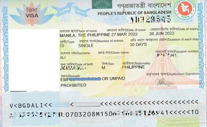 dịch vụ l&agrave;m visa đi bangladesh
