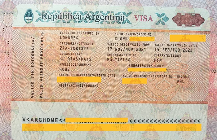 l&agrave;m visa argentina