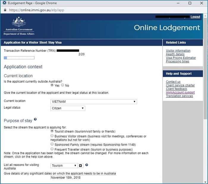 Xin visa du lịch &Uacute;c
