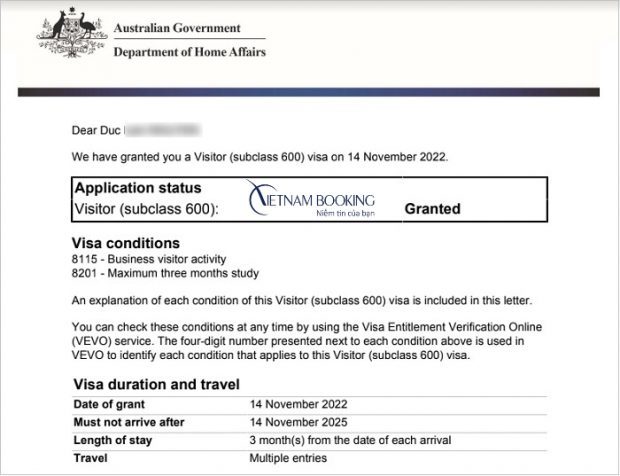 làm visa du lịch úc mất bao lâu