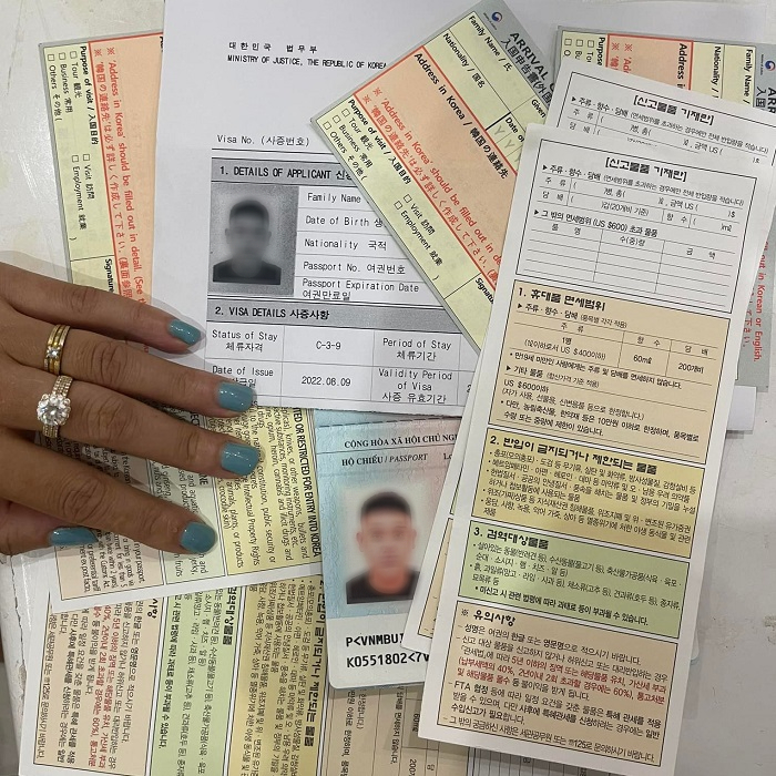 thủ tục làm visa đi hàn quốc