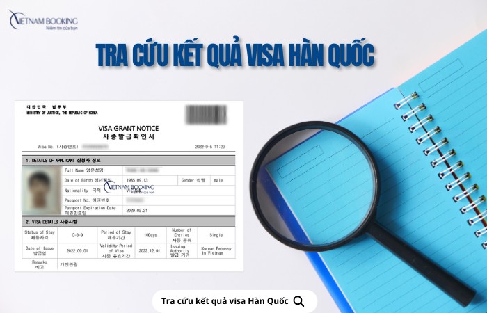 kiểm tra kết quả visa Hàn Quốc