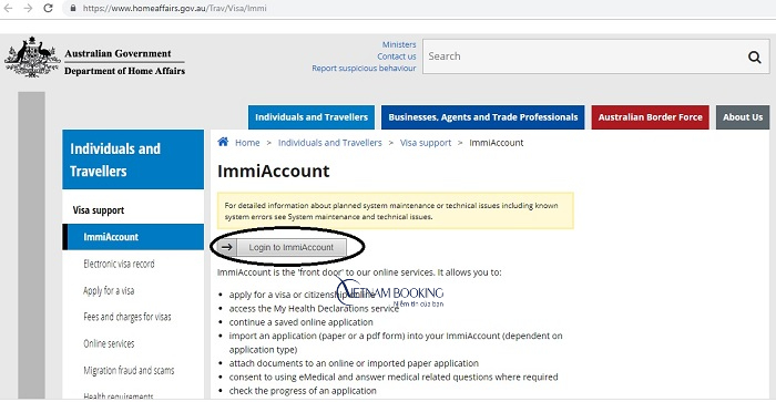 hướng dẫn xin visa &uacute;c