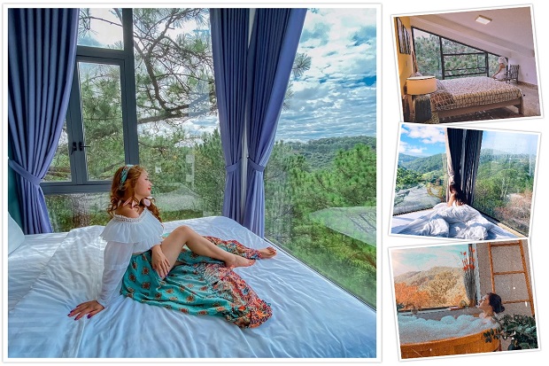 Kh&aacute;ch sạn Đ&agrave; Lạt view đẹp gi&aacute; rẻ nh&igrave;n ra rừng th&ocirc;ng