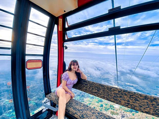 kinh nghiệm đi núi Bà Đen Tây Ninh - cabin cáp treo núi Bà