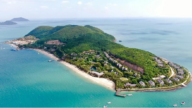 Tour hòn Tằm Nha Trang - Hòn Tằm nhìn từ trên cao