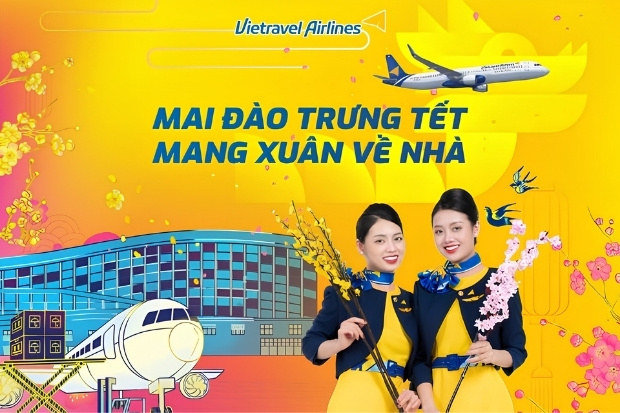 Đừng bỏ lỡ cơ hội săn ngay&nbsp;v&eacute; m&aacute;y bay Tết Vietravel Airlines&nbsp;