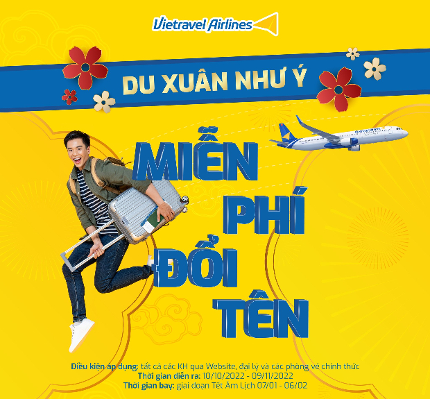 vé máy bay Tết 2023 Vietravel Airlines