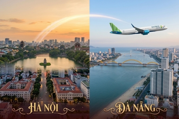 Đ&oacute;n nắng biển Đ&agrave; Th&agrave;nh với v&eacute; m&aacute;y bay Bamboo Airways H&agrave; Nội đi Đ&agrave; Nẵng