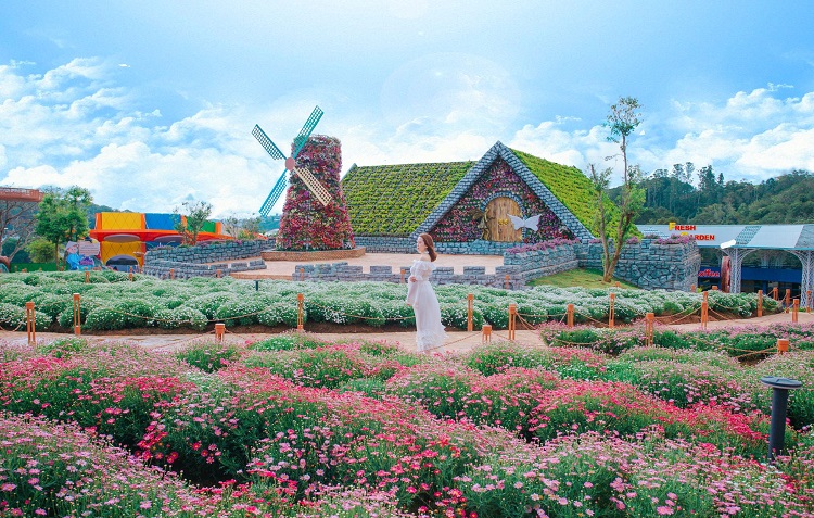 Không gian ngập tràn sắc hoa ở Fresh Garden Đà Lạt Fresh Garden Đà Lạt